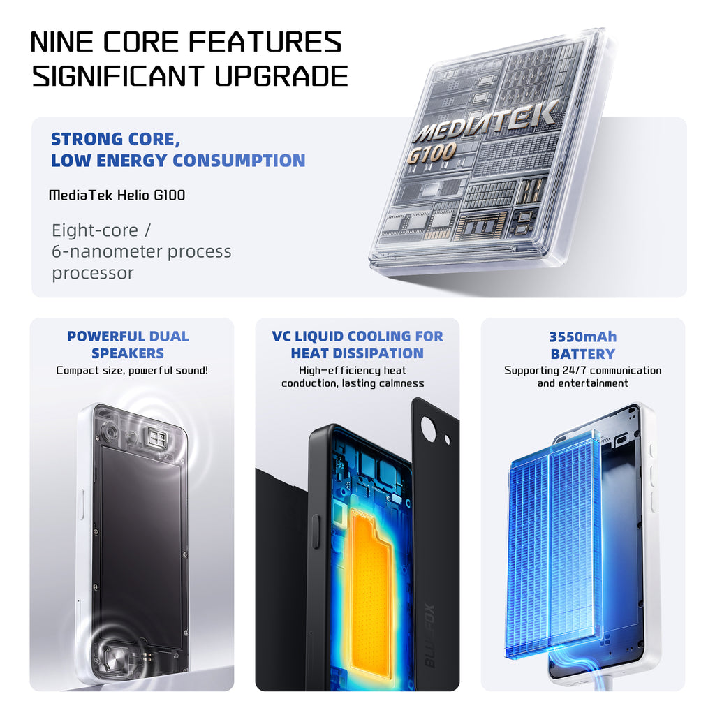 BLUEFOX New Model Aura A1 International version GMS-certified 4.7inch Compact smartphone