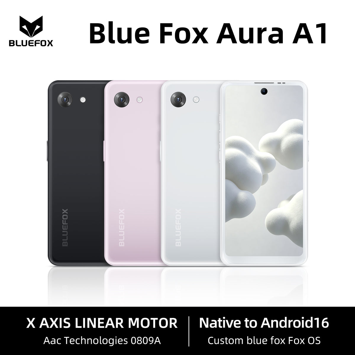 BLUEFOX New Model Aura A1 International version GMS-certified 4.7inch Compact smartphone